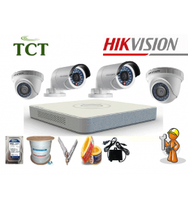 Lắp đặt trọn bộ 16 camera quan sát Hikvision HD-TVI 1MP